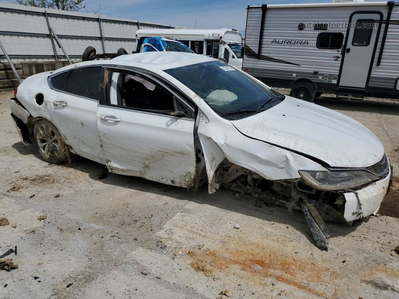 2015 Chrysler 200 C White vin: 1C3CCCCB3FN508322