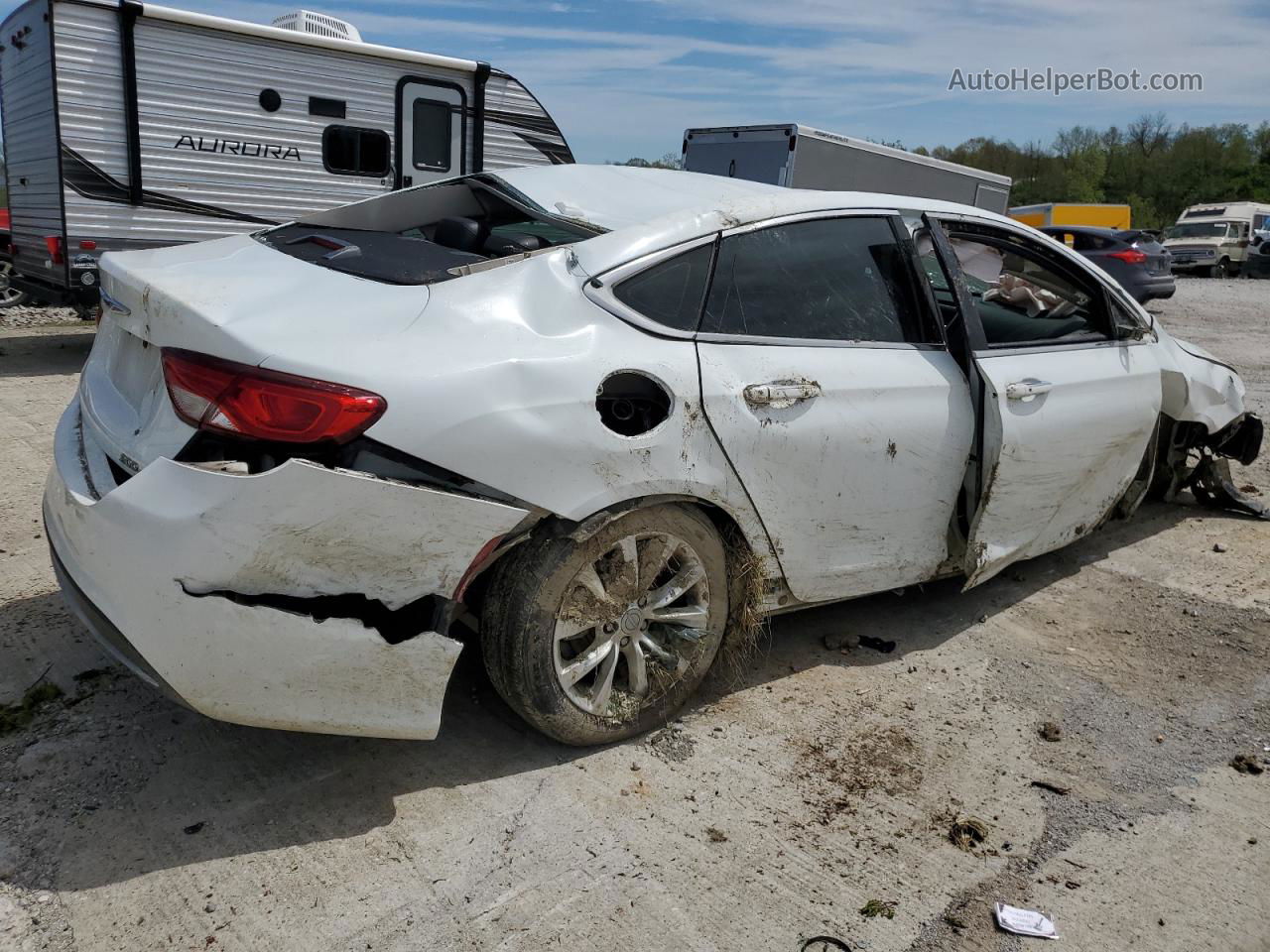 2015 Chrysler 200 C Белый vin: 1C3CCCCB3FN508322