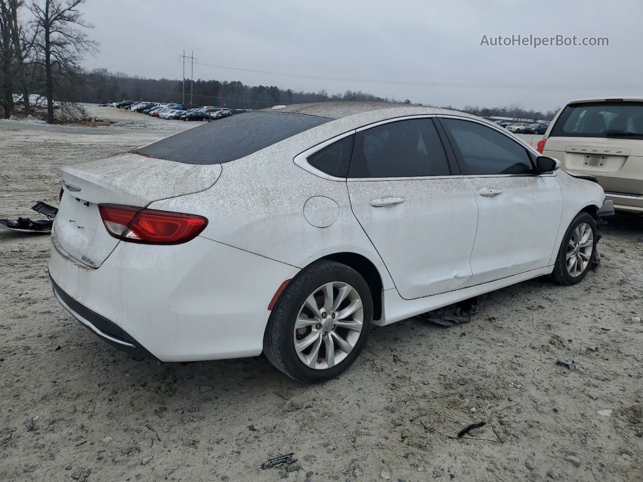 2015 Chrysler 200 C White vin: 1C3CCCCB3FN670564