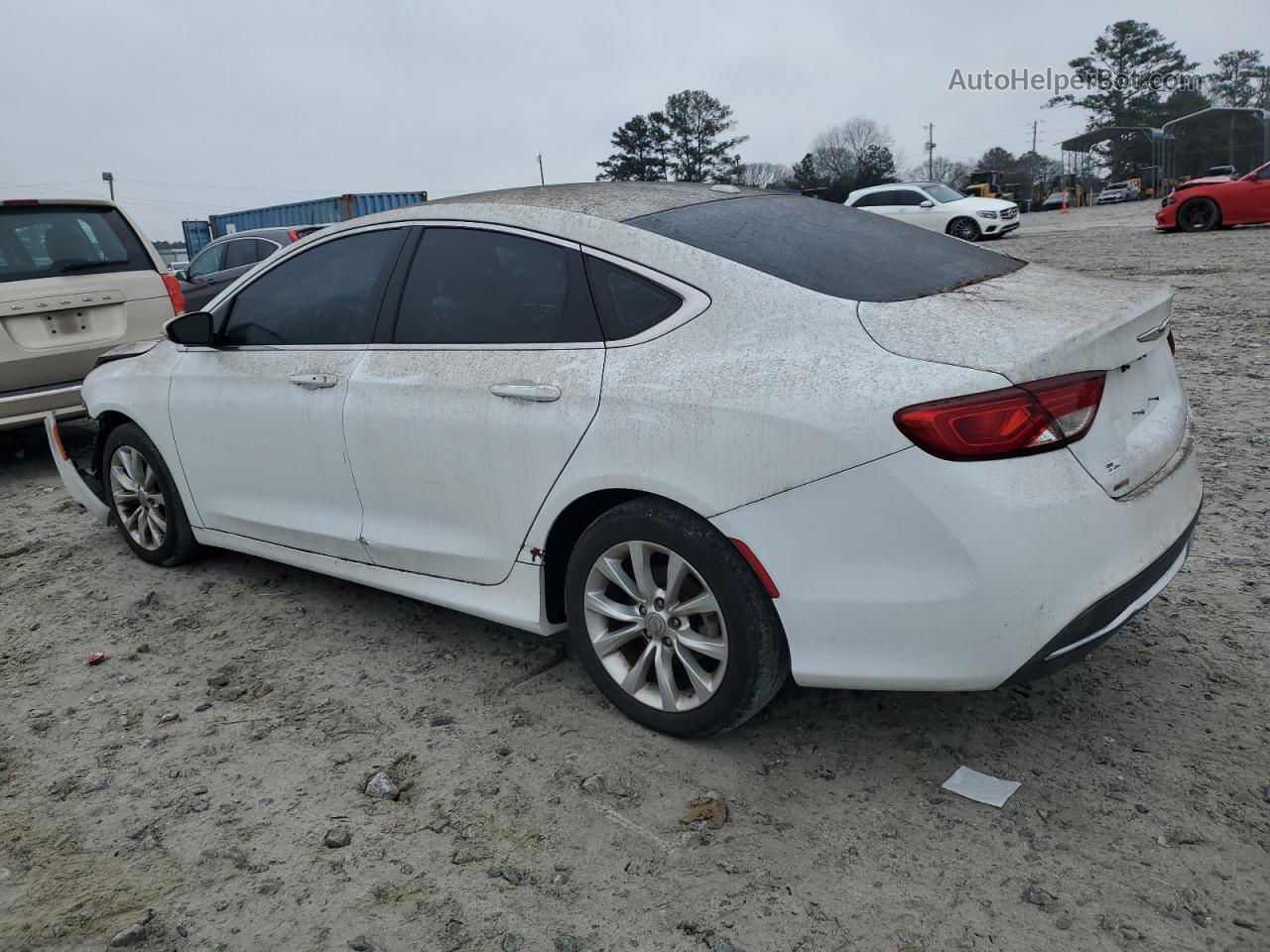 2015 Chrysler 200 C White vin: 1C3CCCCB3FN670564