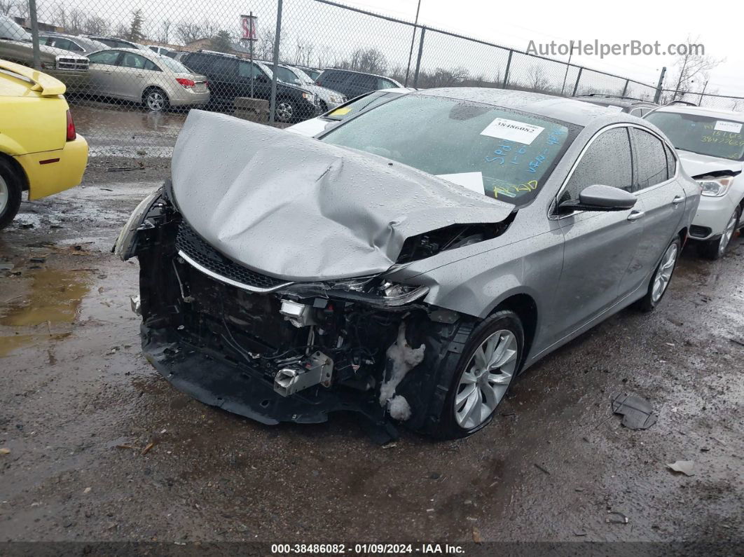 2015 Chrysler 200 C Gray vin: 1C3CCCCB4FN534878