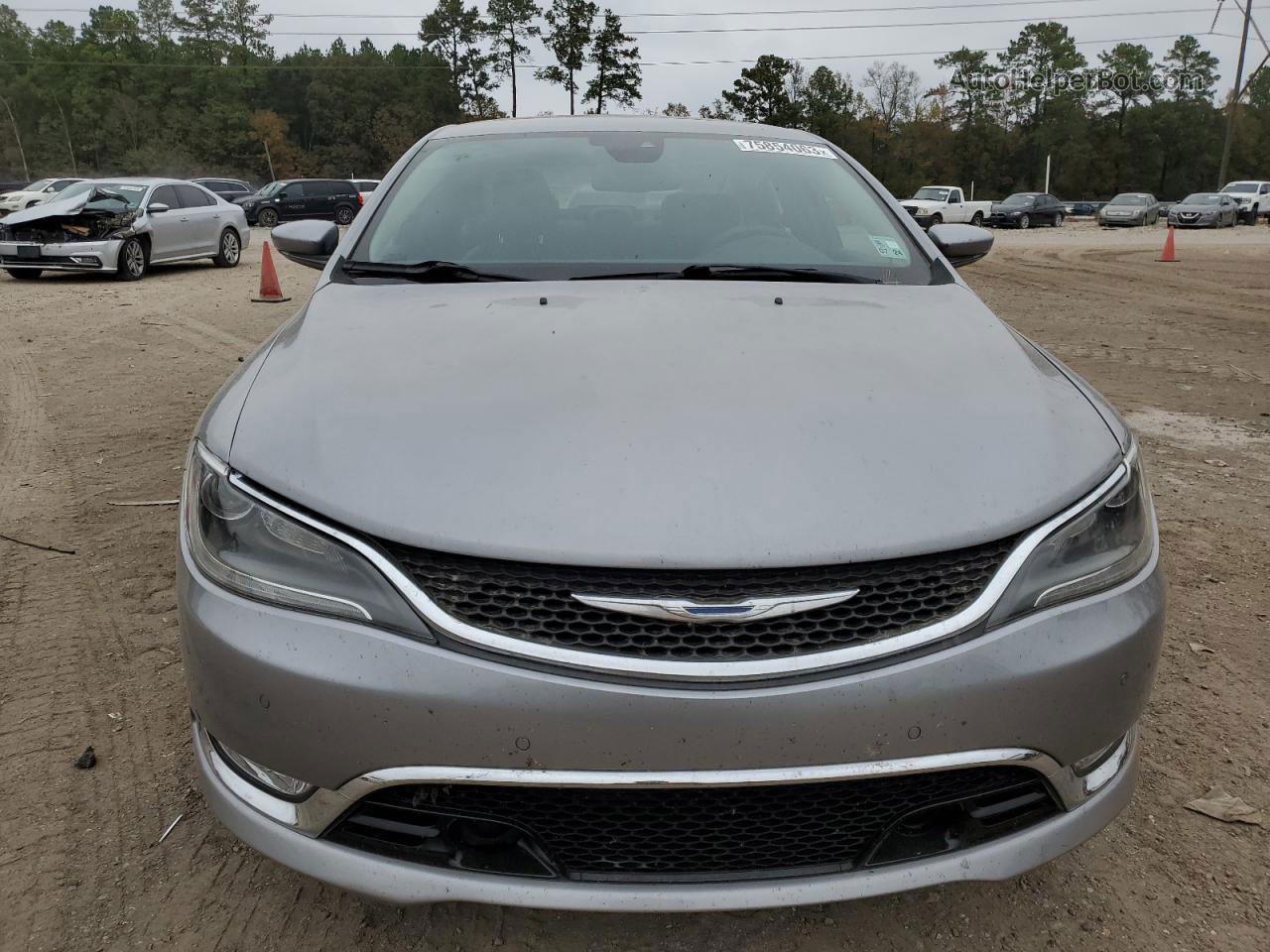 2015 Chrysler 200 C Gray vin: 1C3CCCCB4FN552698