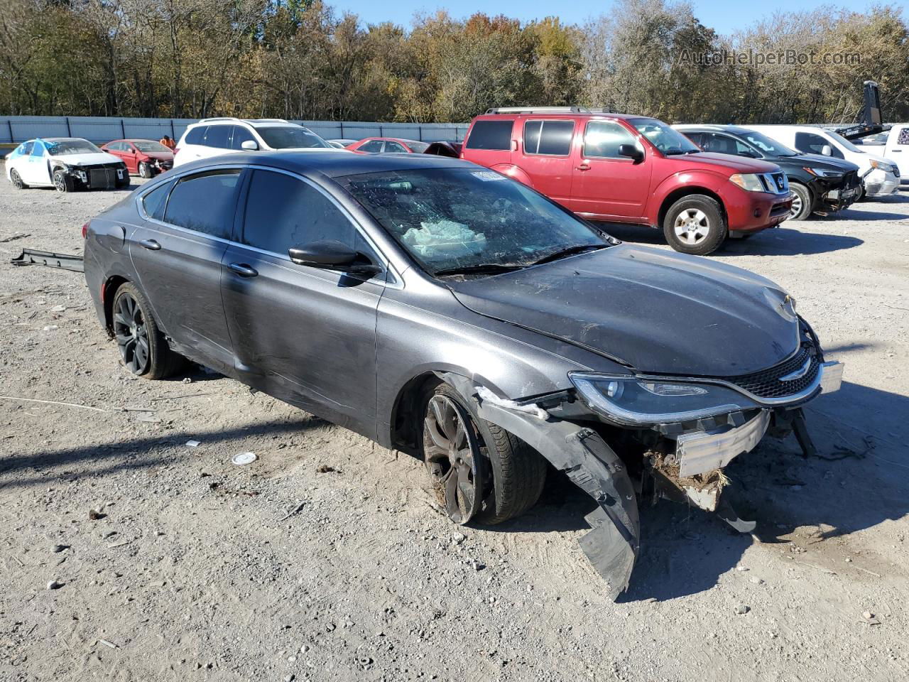 2015 Chrysler 200 C Серый vin: 1C3CCCCB4FN559439