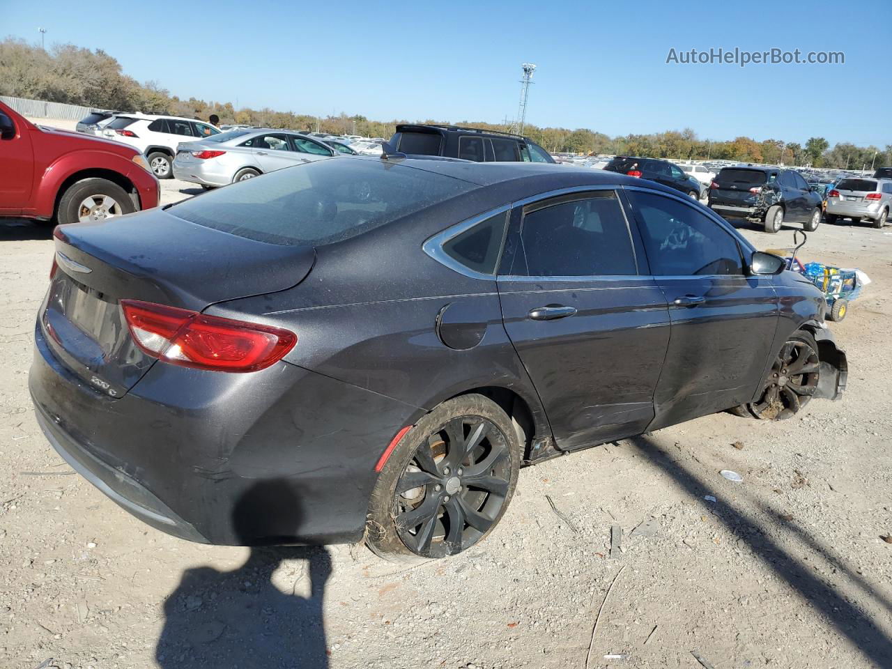 2015 Chrysler 200 C Gray vin: 1C3CCCCB4FN559439