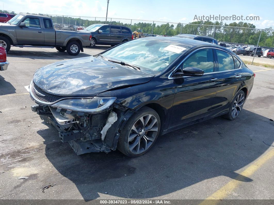 2015 Chrysler 200 C Black vin: 1C3CCCCB4FN564205