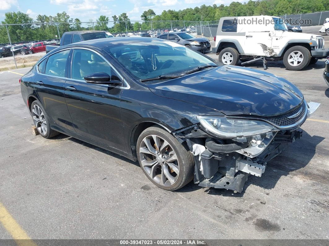 2015 Chrysler 200 C Black vin: 1C3CCCCB4FN564205