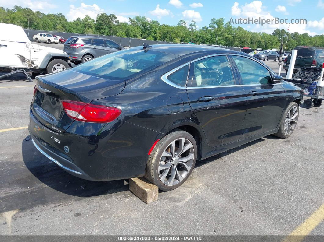 2015 Chrysler 200 C Black vin: 1C3CCCCB4FN564205