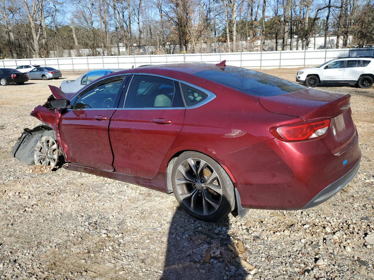 2015 Chrysler 200 C Red vin: 1C3CCCCB4FN567198