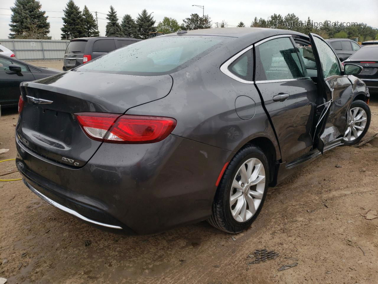 2015 Chrysler 200 C Серый vin: 1C3CCCCB4FN576354