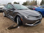 2015 Chrysler 200 C Gray vin: 1C3CCCCB4FN576354