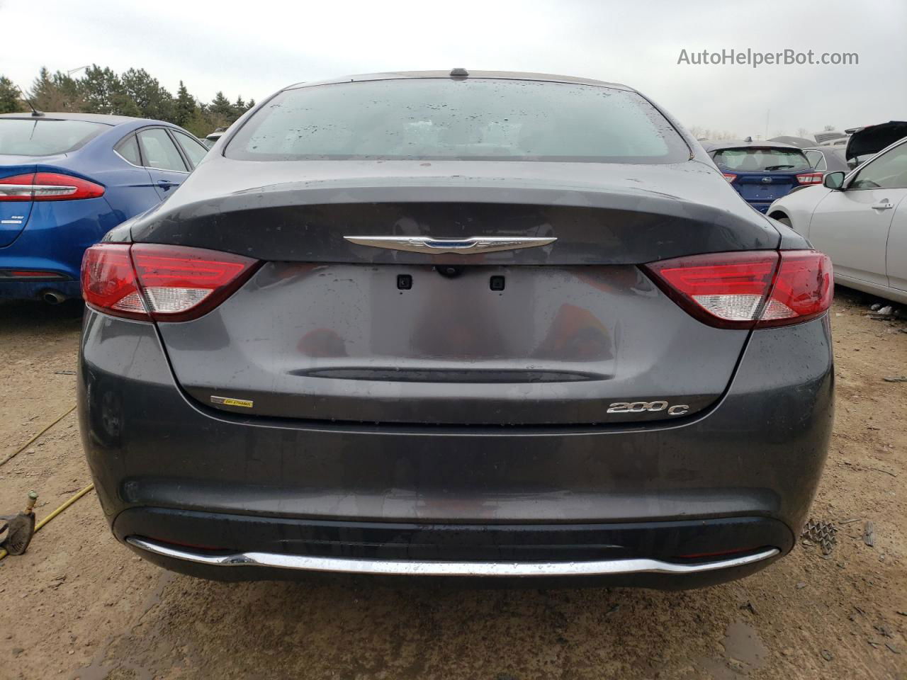 2015 Chrysler 200 C Gray vin: 1C3CCCCB4FN576354