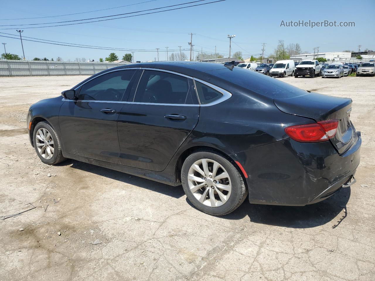 2015 Chrysler 200 C Black vin: 1C3CCCCB4FN592313