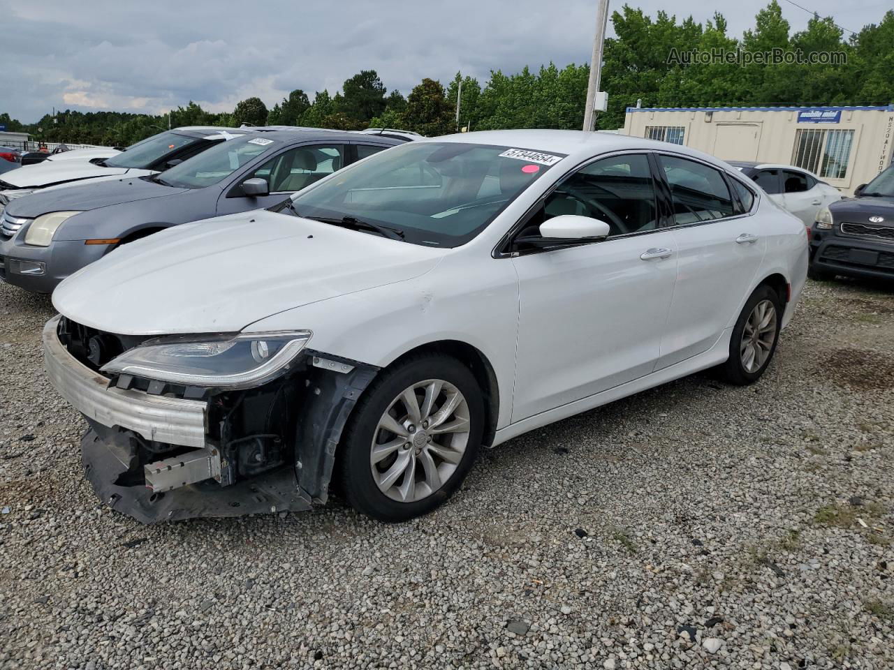 2015 Chrysler 200 C White vin: 1C3CCCCB4FN618991