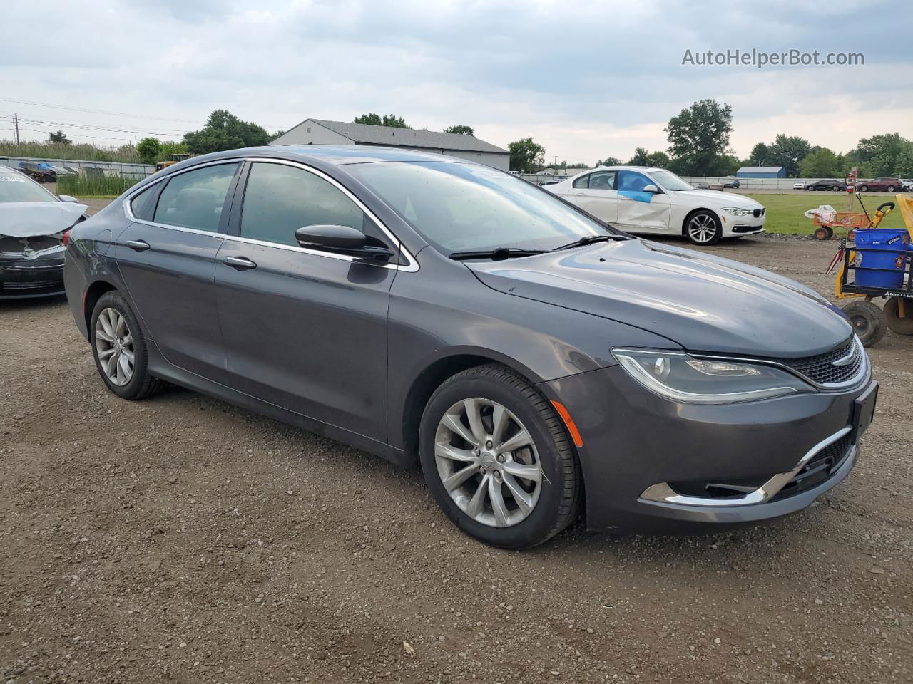 2016 Chrysler 200 C Серый vin: 1C3CCCCB4GN147250