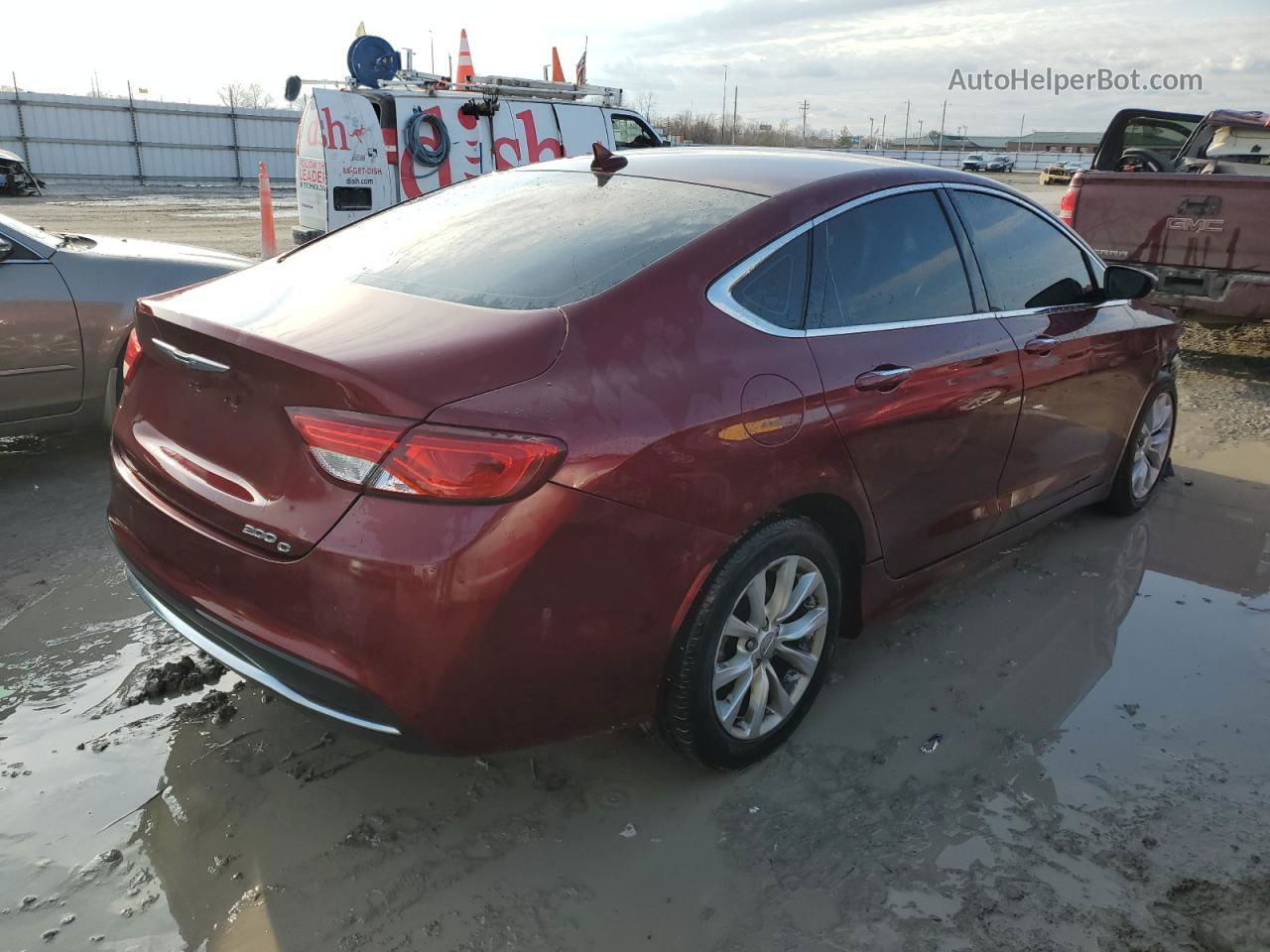 2015 Chrysler 200 C Burgundy vin: 1C3CCCCB5FN524490