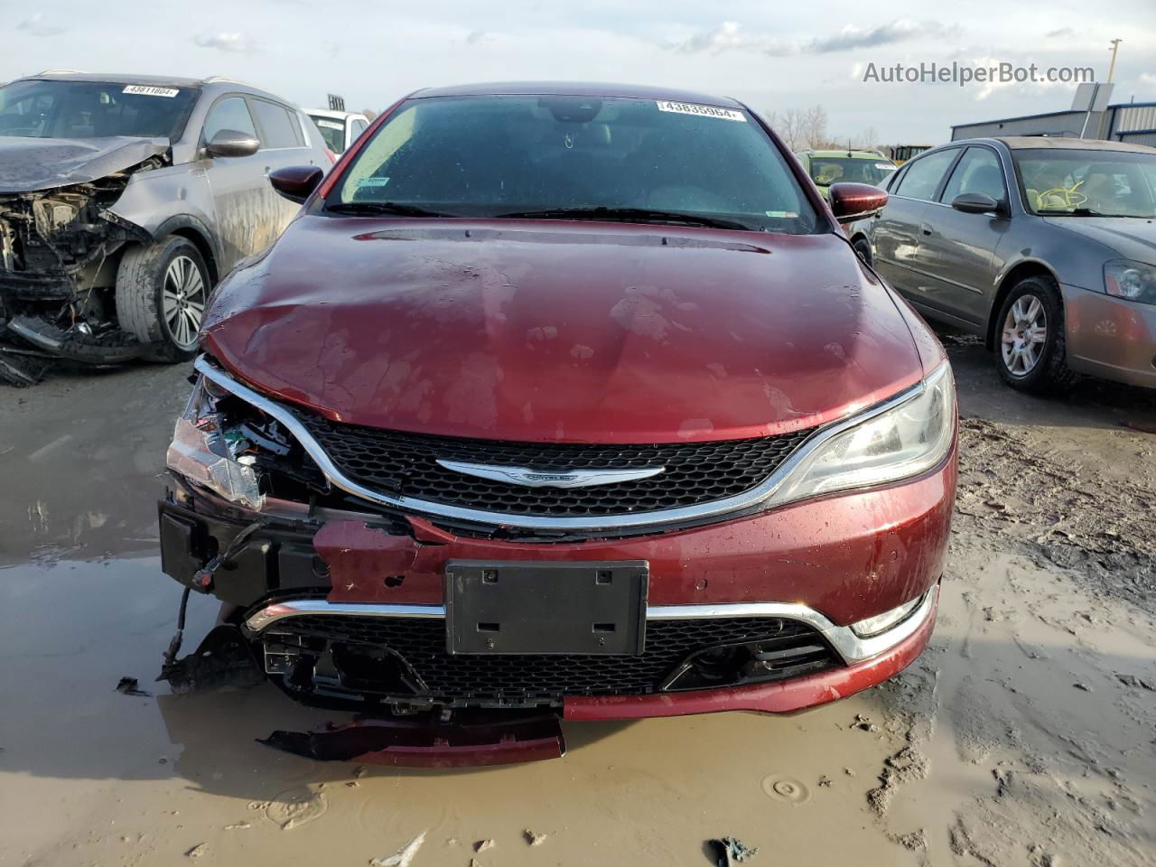 2015 Chrysler 200 C Burgundy vin: 1C3CCCCB5FN524490