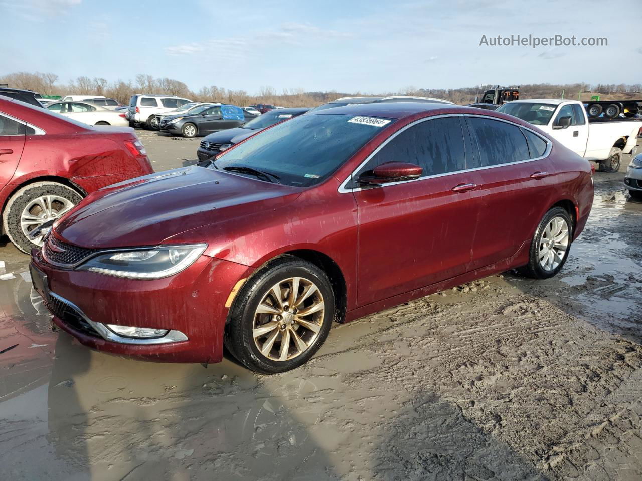 2015 Chrysler 200 C Burgundy vin: 1C3CCCCB5FN524490