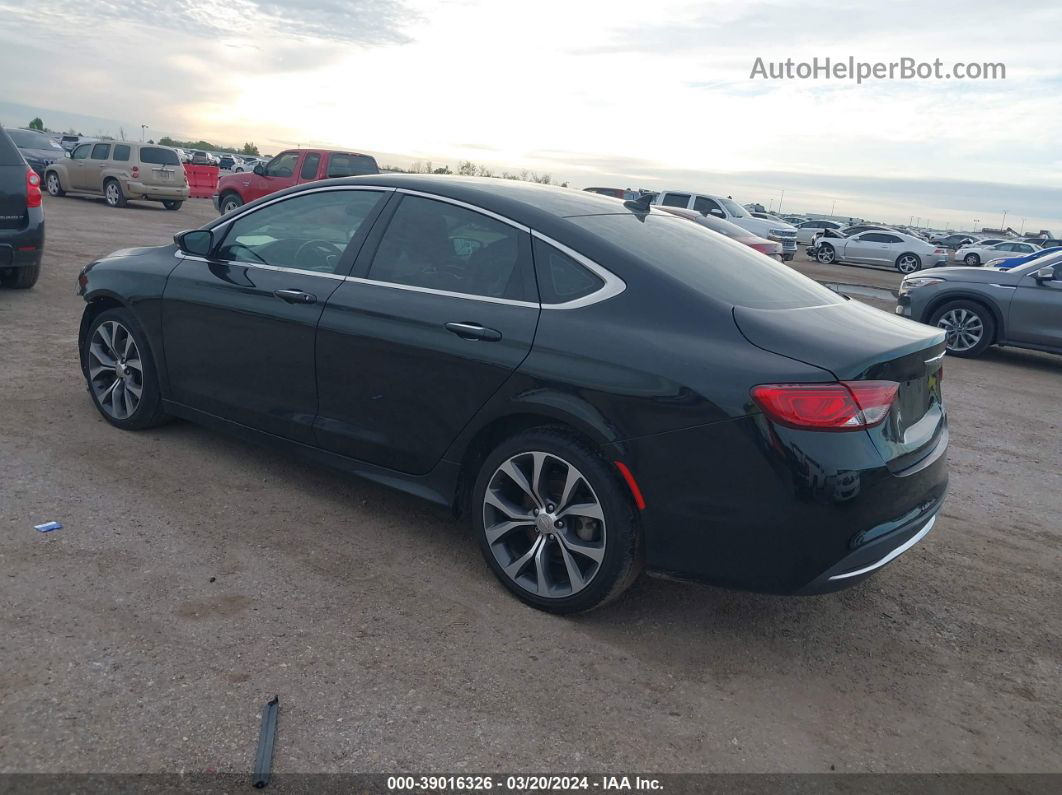 2016 Chrysler 200 C Черный vin: 1C3CCCCB5GN102513