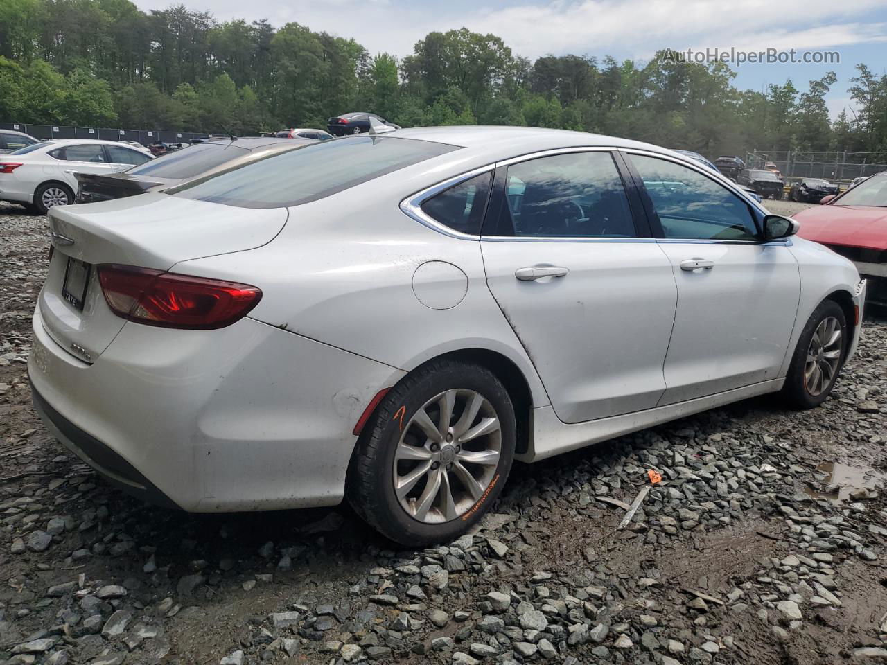 2016 Chrysler 200 C White vin: 1C3CCCCB5GN110093