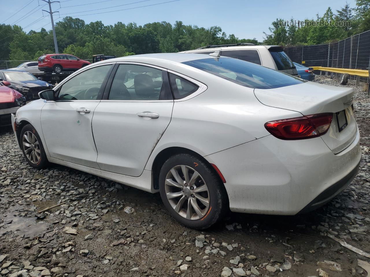 2016 Chrysler 200 C White vin: 1C3CCCCB5GN110093