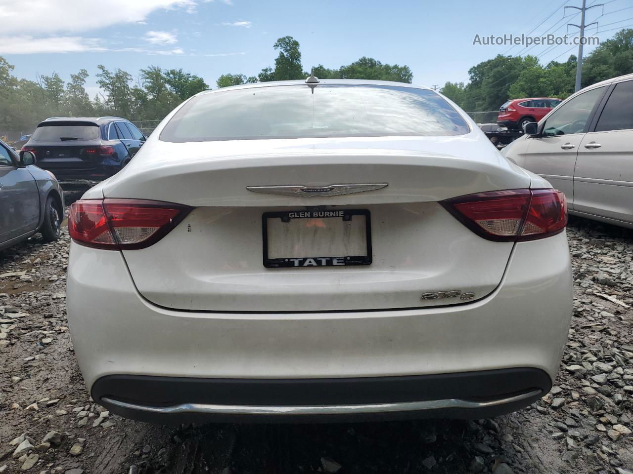 2016 Chrysler 200 C White vin: 1C3CCCCB5GN110093