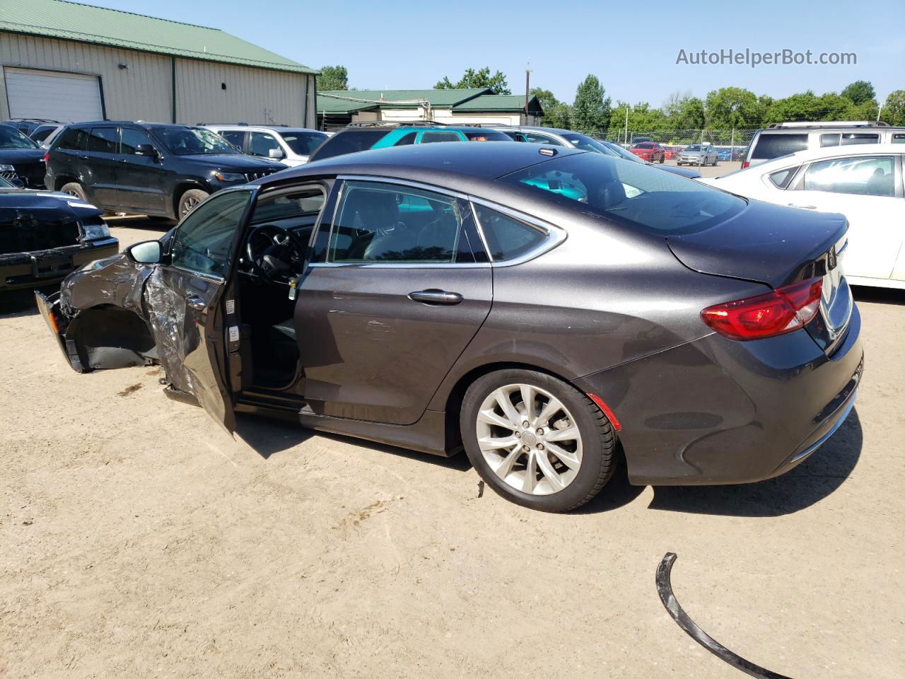 2015 Chrysler 200 C Gray vin: 1C3CCCCB6FN544764