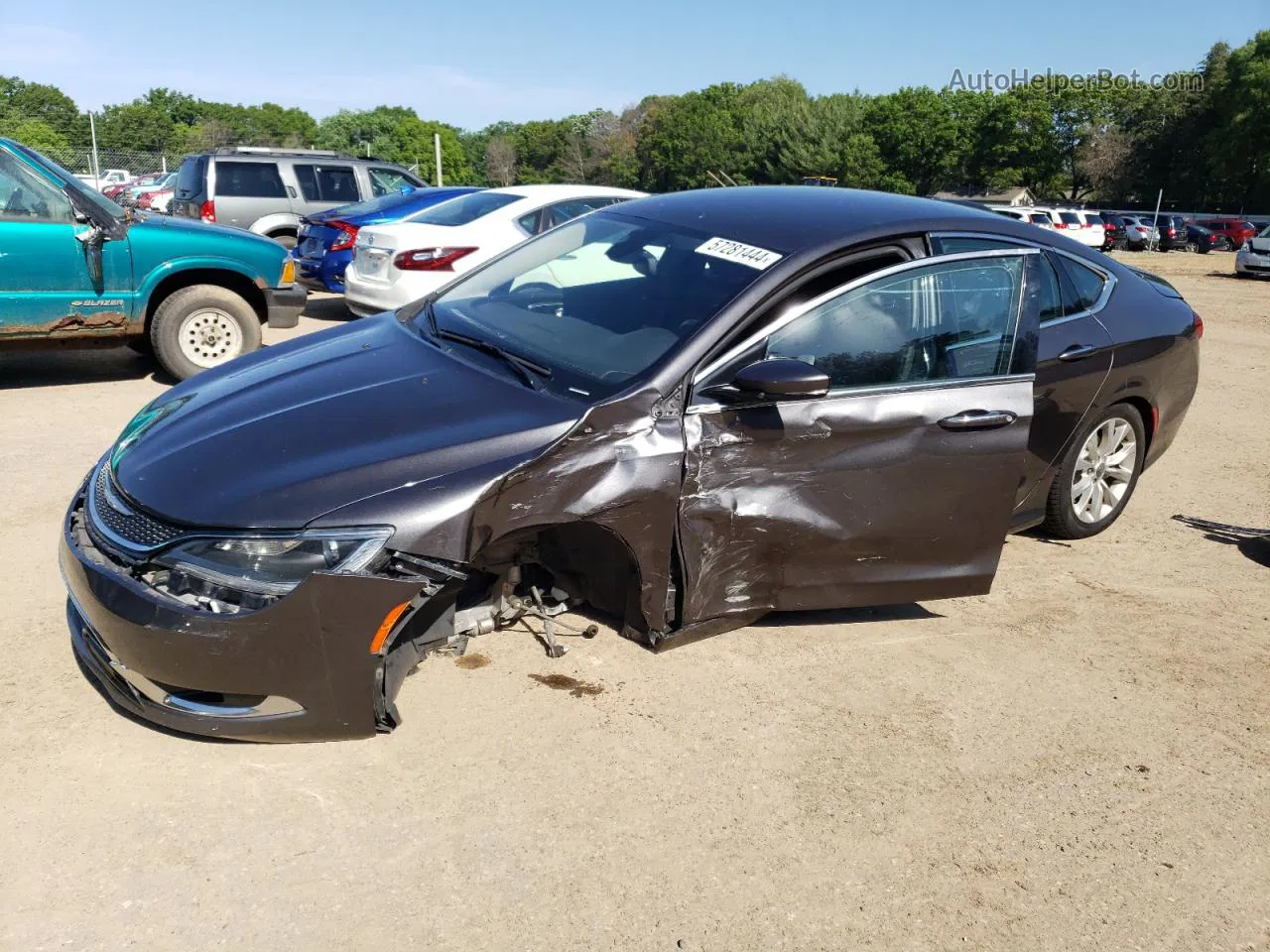 2015 Chrysler 200 C Gray vin: 1C3CCCCB6FN544764