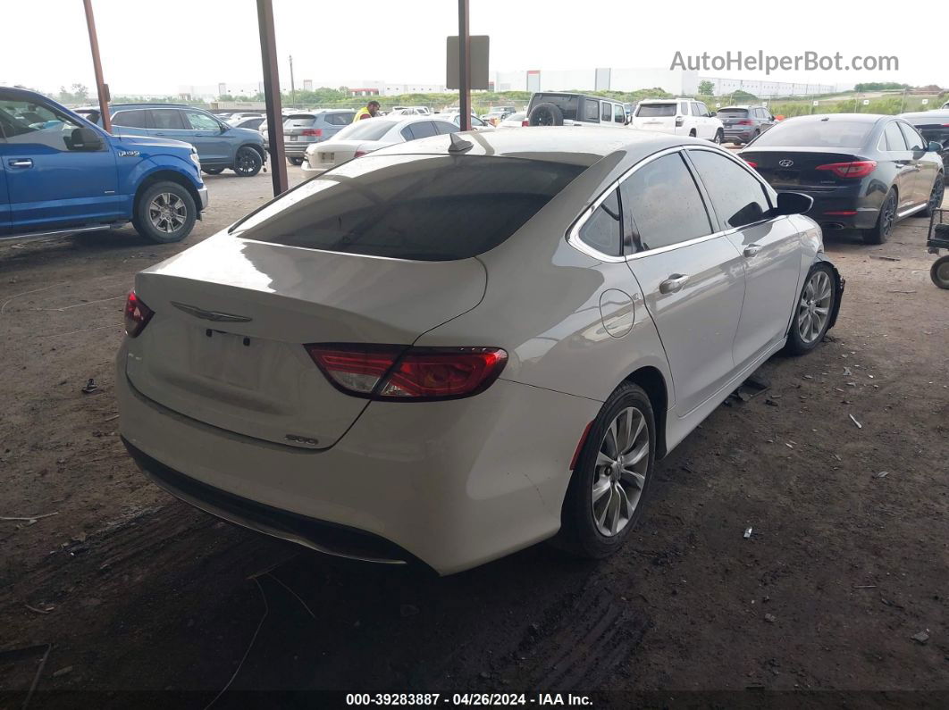 2015 Chrysler 200 C White vin: 1C3CCCCB7FN535412