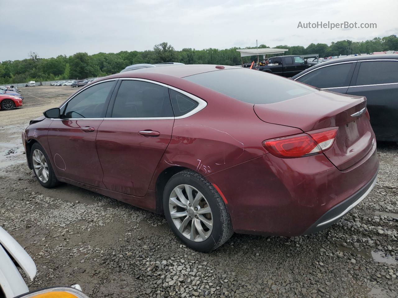 2015 Chrysler 200 C Maroon vin: 1C3CCCCB7FN544742