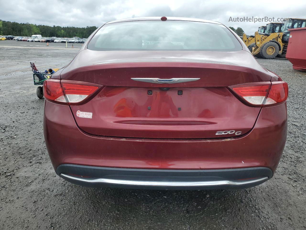 2015 Chrysler 200 C Burgundy vin: 1C3CCCCB8FN538514