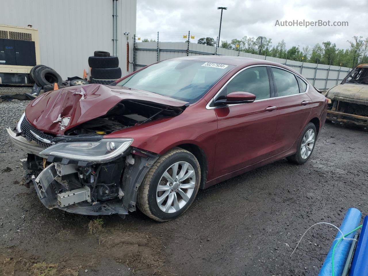 2015 Chrysler 200 C Burgundy vin: 1C3CCCCB8FN538514