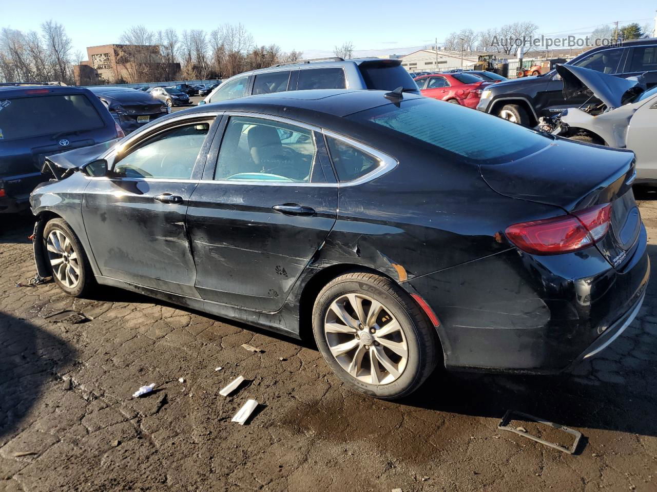 2015 Chrysler 200 C Black vin: 1C3CCCCB8FN623367