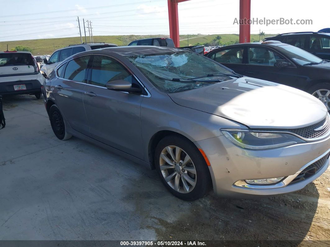 2015 Chrysler 200 C Silver vin: 1C3CCCCB8FN732458