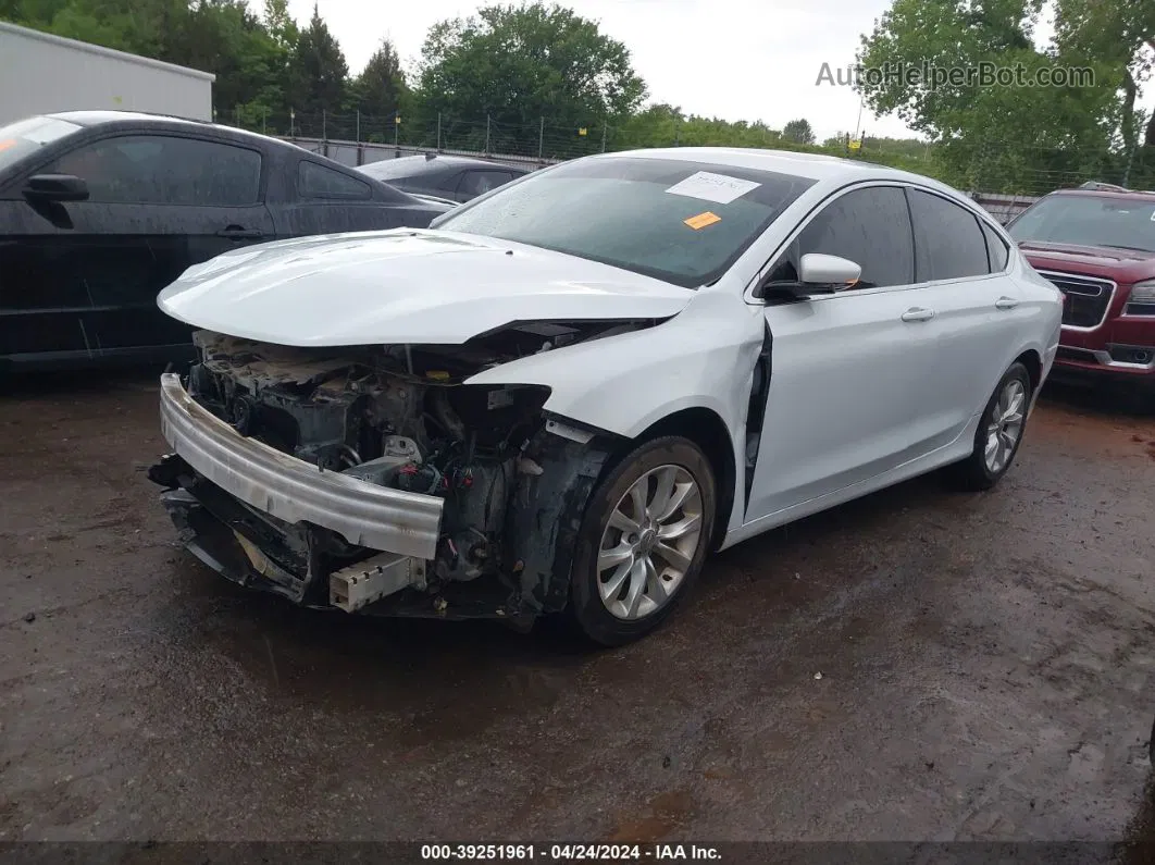 2016 Chrysler 200 C Белый vin: 1C3CCCCB8GN119287