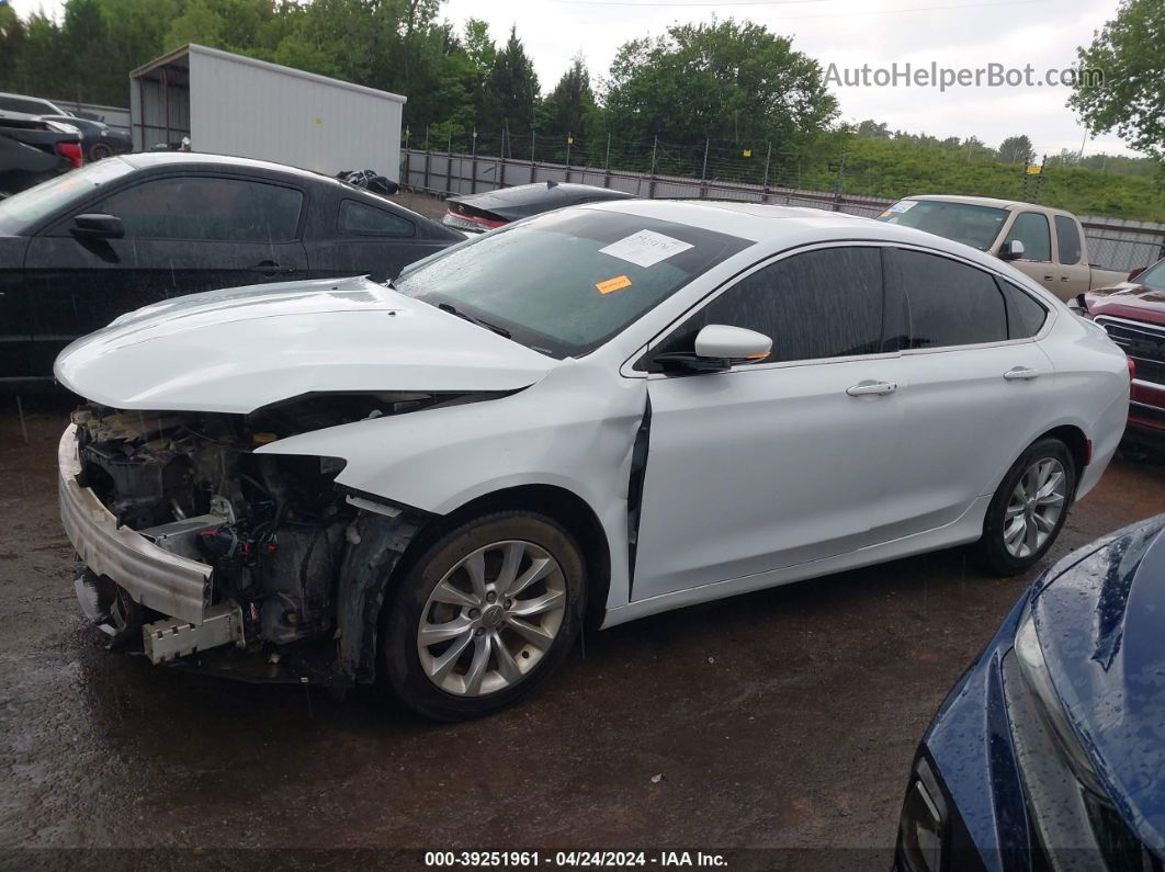 2016 Chrysler 200 C White vin: 1C3CCCCB8GN119287