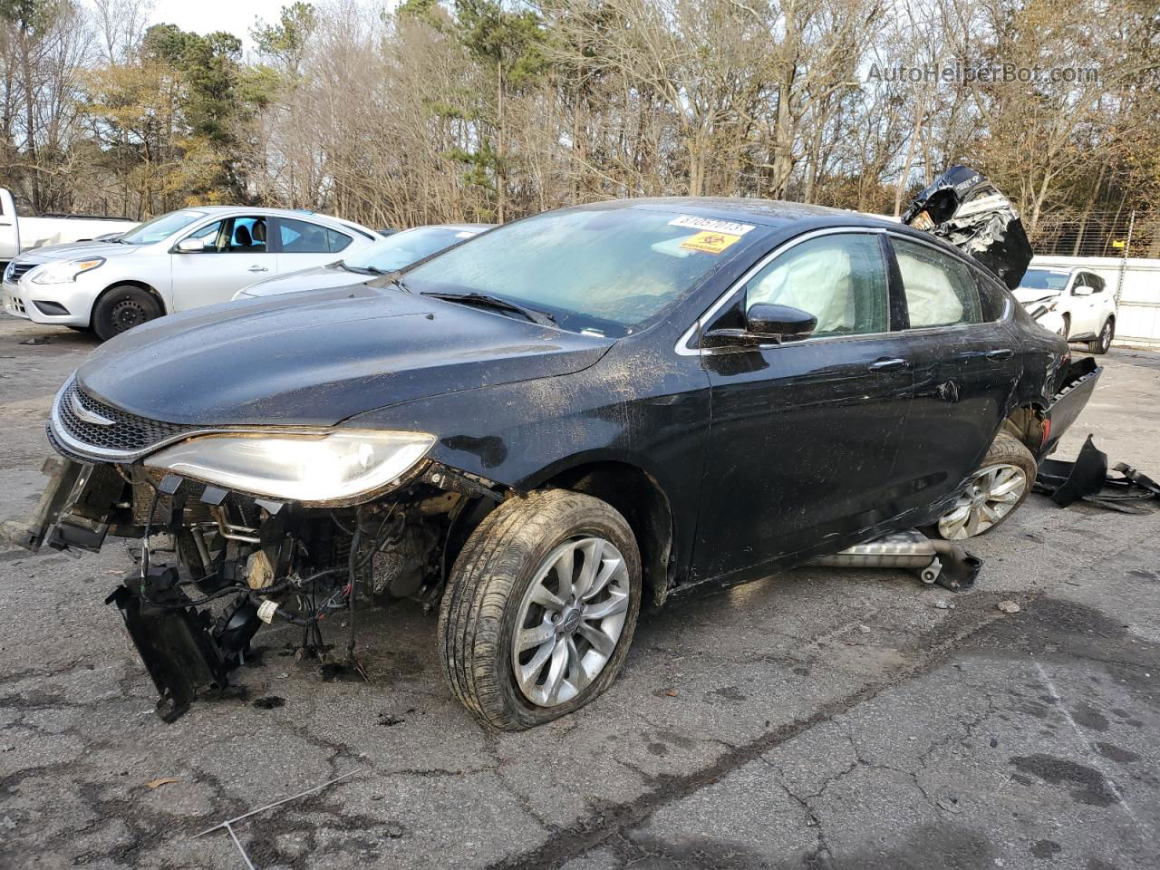 2015 Chrysler 200 C Black vin: 1C3CCCCB9FN567195