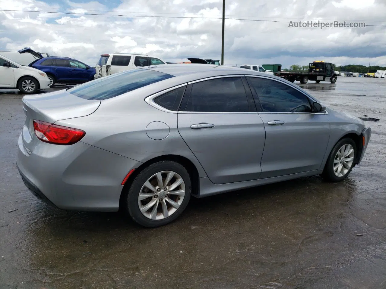 2015 Chrysler 200 C Silver vin: 1C3CCCCB9FN613043