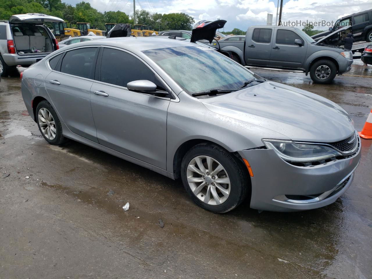 2015 Chrysler 200 C Silver vin: 1C3CCCCB9FN613043