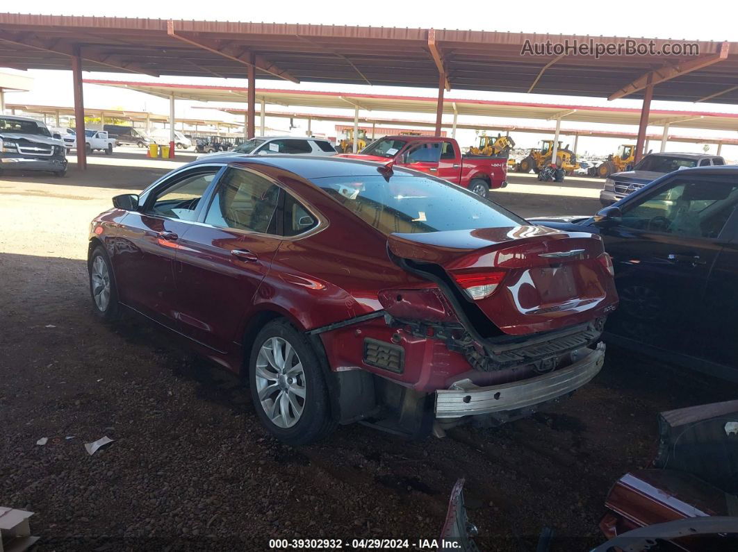 2015 Chrysler 200 C Maroon vin: 1C3CCCCB9FN623393