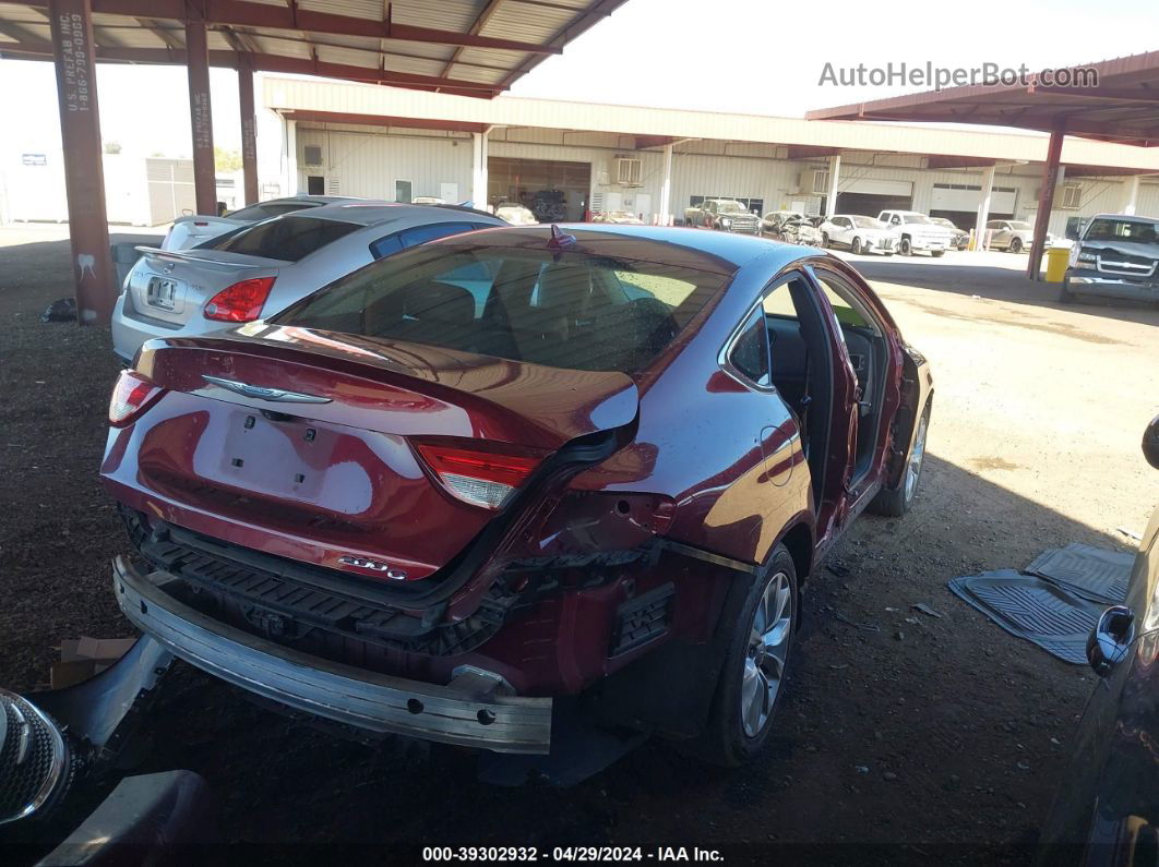 2015 Chrysler 200 C Maroon vin: 1C3CCCCB9FN623393