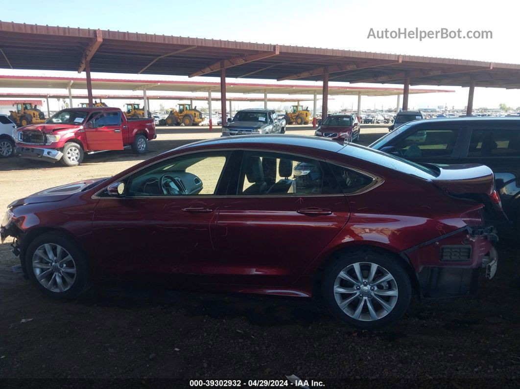 2015 Chrysler 200 C Maroon vin: 1C3CCCCB9FN623393