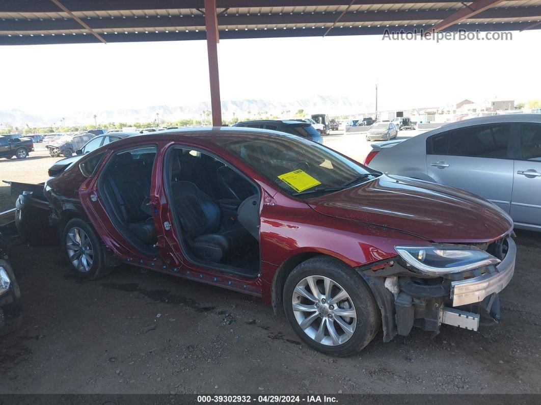 2015 Chrysler 200 C Maroon vin: 1C3CCCCB9FN623393