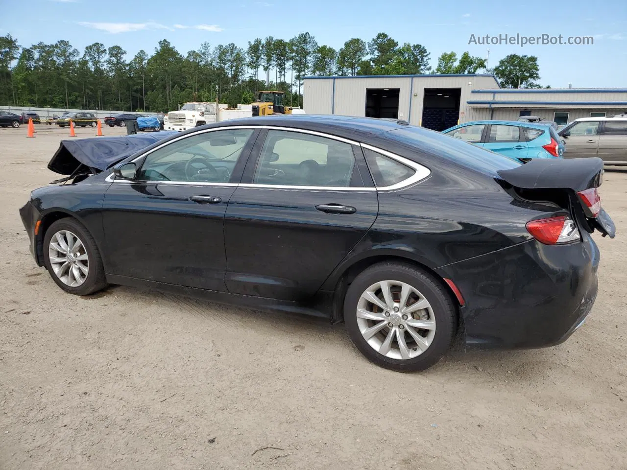 2015 Chrysler 200 C Black vin: 1C3CCCCB9FN673680