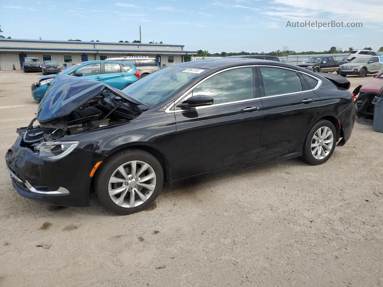 2015 Chrysler 200 C Black vin: 1C3CCCCB9FN673680