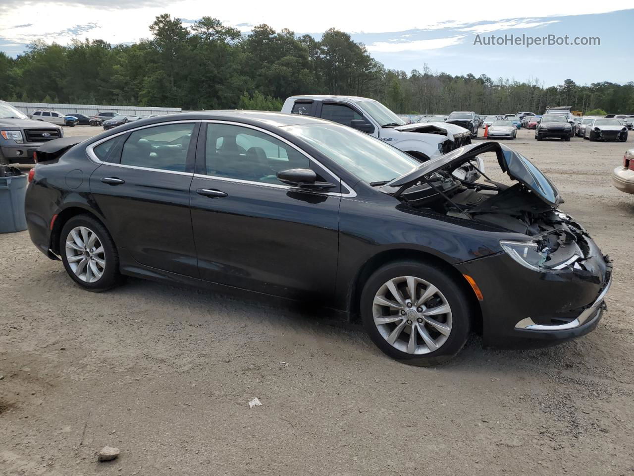 2015 Chrysler 200 C Black vin: 1C3CCCCB9FN673680