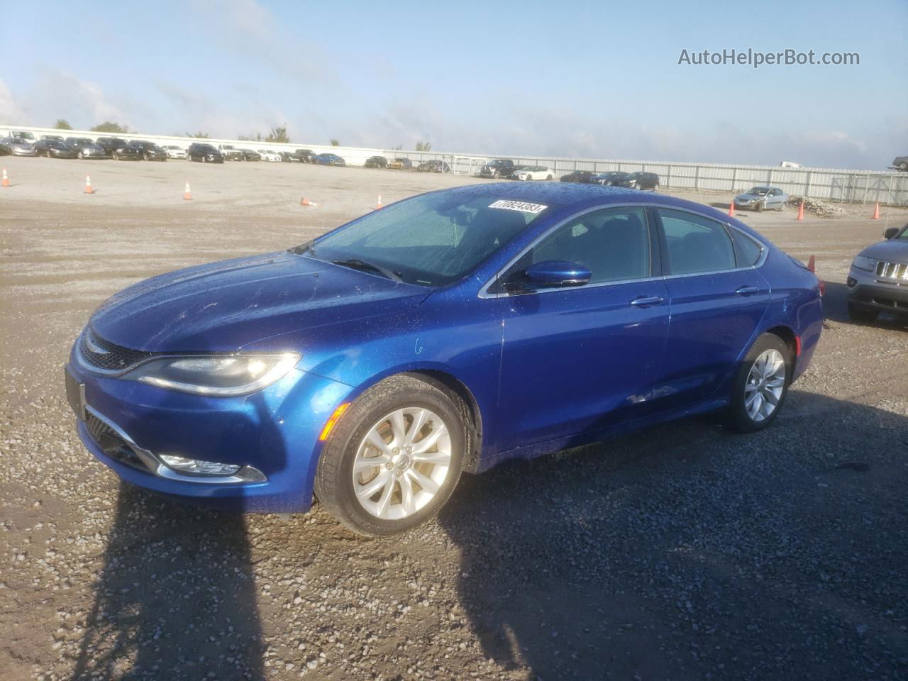 2015 Chrysler 200 C Blue vin: 1C3CCCCB9FN714356