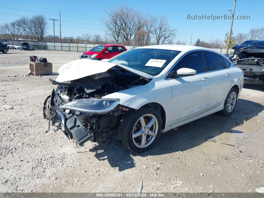 2015 Chrysler 200 C White vin: 1C3CCCCBXFN508303