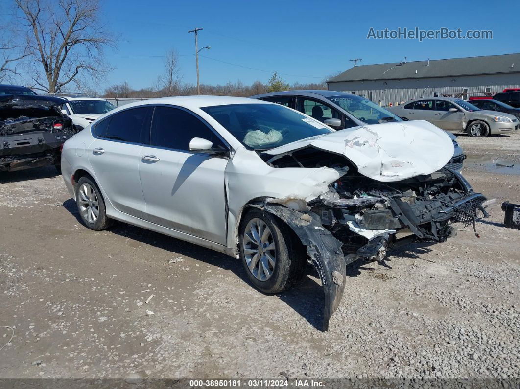 2015 Chrysler 200 C White vin: 1C3CCCCBXFN508303