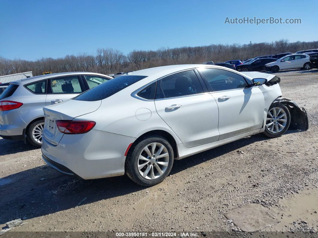 2015 Chrysler 200 C White vin: 1C3CCCCBXFN508303