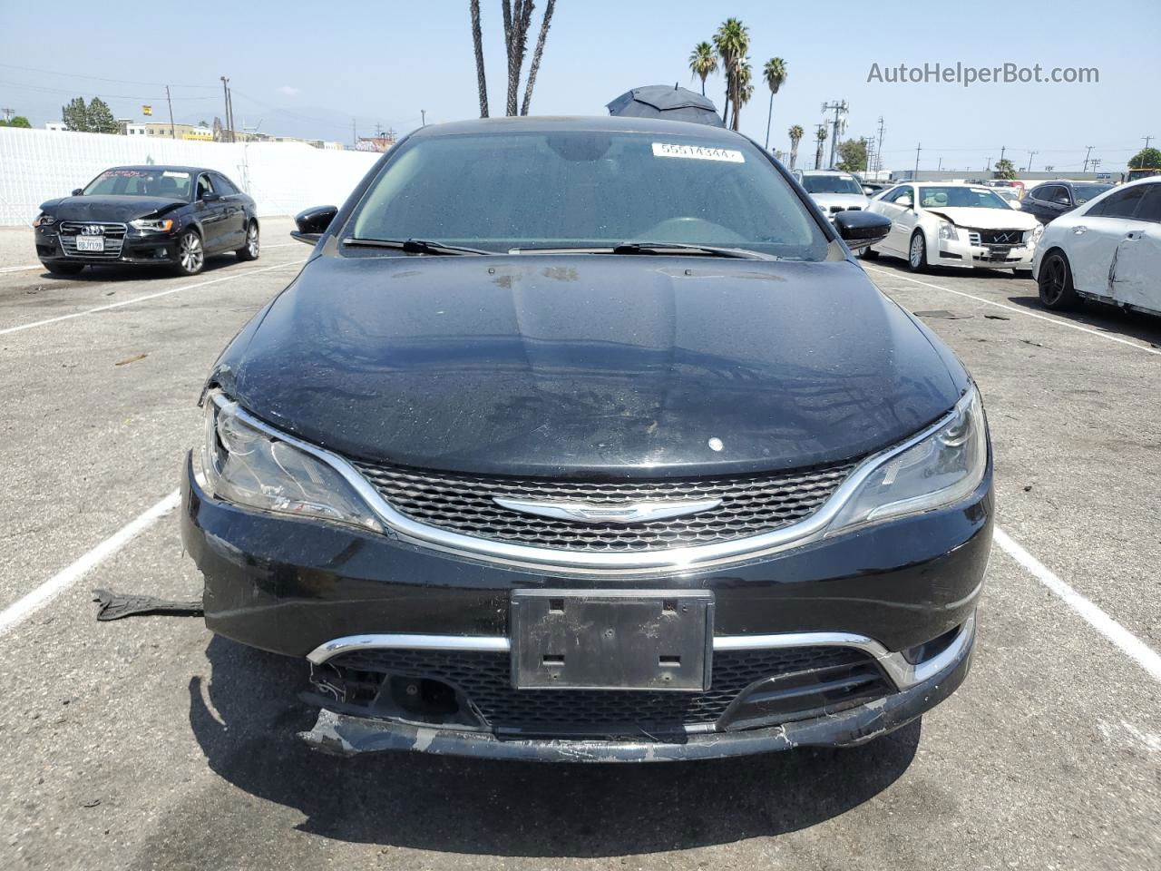 2015 Chrysler 200 C Black vin: 1C3CCCCBXFN583986